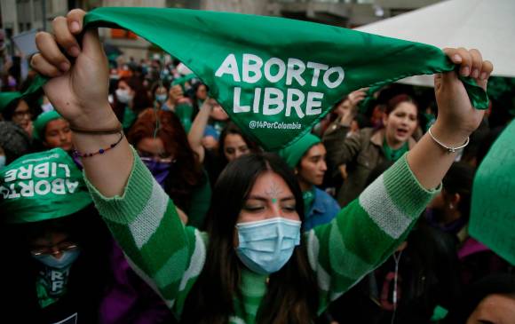 Manifestación a favor de la despenalización del aborto en Colombia. FOTO COLPRENSA