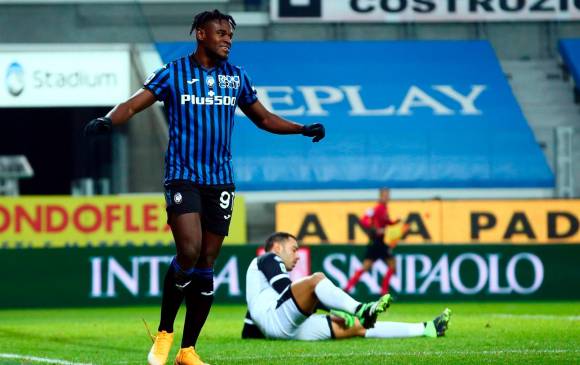 Duván Zapata sigue sumando goles con Atalanta. FOTO EFE