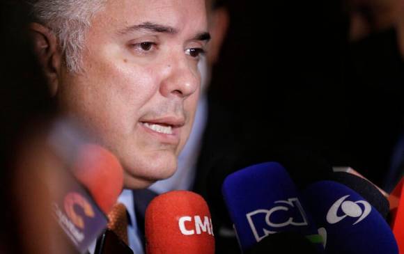 El presidente Iván Duque rechazó la intervención militar rusa en territorio ucraniano. FOTO: COLPRENSA.