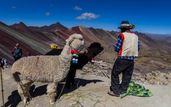 Los pobladores de la zona crían caballos para ofrecerlos como transporte a los visitantes. Debido a la altura de esta región, abunda la hierva natural de los Andes. FOTOS GETTY