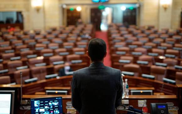 El proyecto, como estaba planteado, quería prescindir de las elecciones de 2022 y trasladarlas a 2024 alegando un ahorro para el país en materia de logística electoral. FOTO Colprensa