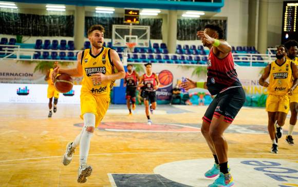 Tigrillos, el actual subcampeón de la Liga Profesional de Baloncesto, perdió su serie de play offs ante Motilones y le dijo adiós al torneo en San Andrés. FOTO CORTESÍA DPB