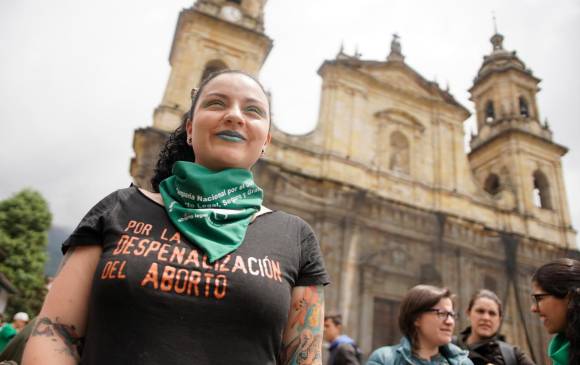 Movilización por el aborto en Colombia. FOTO: Colprensa