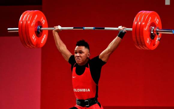 Luis Javier tiene como marca personal 153 kilos en arranque, 180 en envión, para un total de 333. En el Mundial busca mejorar sus registros. FOTO COLPRENSA
