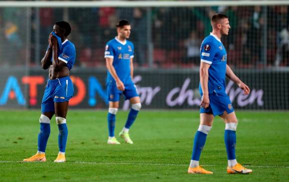 Imágenes de la derrota del Rangers de Alfredo Morelos. FOTO EFE