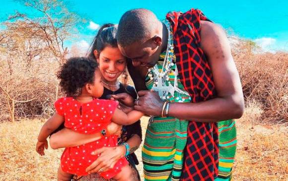 Colombiana se enamoró de guerrero masái y ahora vive en Kenia