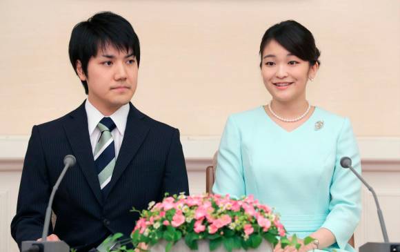 La princesa Mako y su prometido Komuro. FOTO EFE