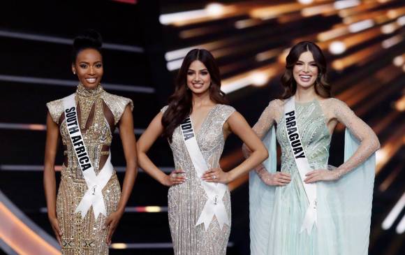 Las representantes de Sudáfrica, India y Paraguay fueron las tres finalistas. FOTO EFE