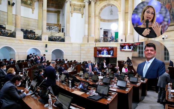 Congresistas rechazaron el pronunciamiento que hicieron los presidentes del Senado, Juan D. Gómez; y de la Cámara, Jennifer Arias, ante la Corte IDH. FOTO COLPRENSA