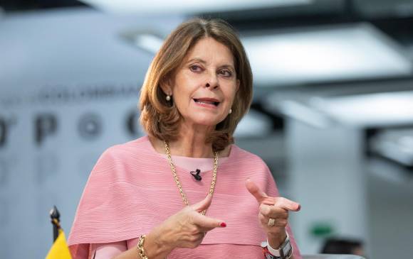 Marta Lucía Ramírez, vicepresidenta y canciller, aseguró que la relación con Estados Unidos siempre ha estado fortalecida. FOTO: Camilo Suárez