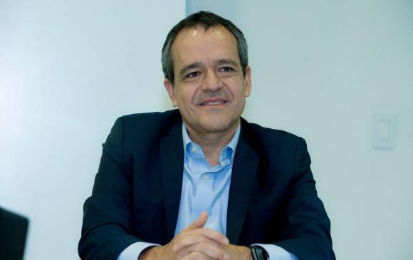 Juan David Correa, presidente de Protección, destacó el servicio que le permitirá a los afiliados a hacer el seguimiento a la solicitud de pensión de forma digital. FOTO Juan Antonio Sánchez
