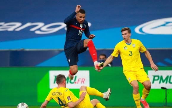 Francia empató 1-1 ante Ucrania en el inicio de la eliminatoria al Mundial de Catar 2022. FOTO EFE