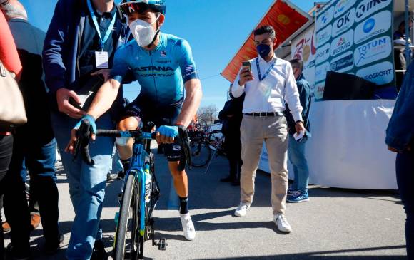 Miguel Ángel López se ha convertido en una de las figuras del ciclismo mundial. Lograr nuevamente podio en el Giro, luego del tercer lugar que obtuvo en 2018, es una de sus metas. FOTO EFE