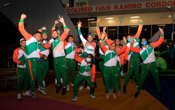 Atletas de Apartadó llegaron a Rionegro con la misión de lograr el título, vienen de ser subcampeones. FOTO cortesía rodrigo mora