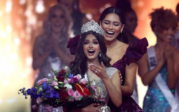 Harnaaz Sandhu, representante de India, fue coronada como Miss Universo. FOTO EFE