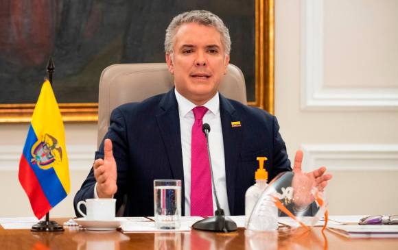 El proyecto ya fue radicado oficialmente, el presidente, Iván Duque, ha negado que esté impulsando el proyecto para ampliar su mandato hasta 2024. FOTO: COLPRENSA