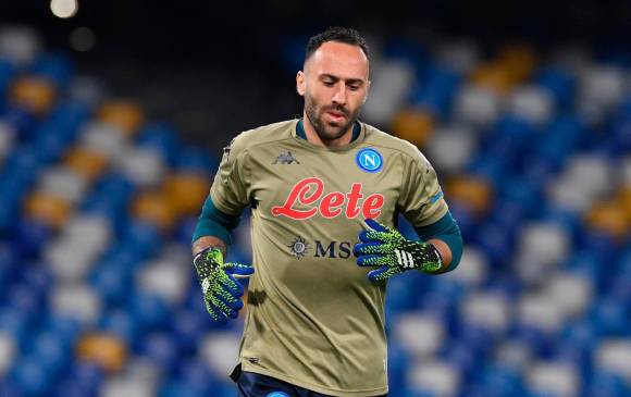 El arquero de la Selección Colombia tiene una distensión de primer grado en el tendón de la corva. FOTO TOMADA @NAPOLI