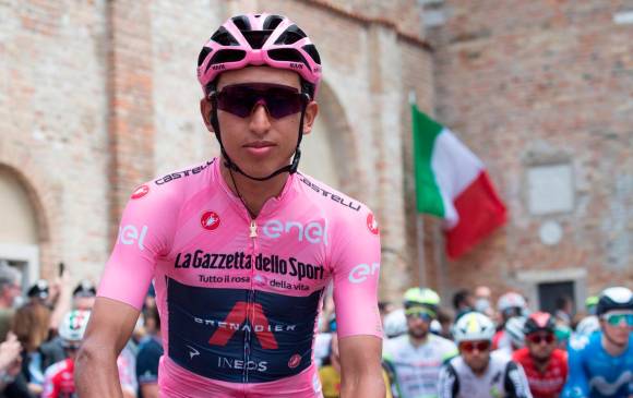 La decimosexta etapa del Giro de Italia es liderada por el pedalista colombiano Egan Bernal. FOTO: EFE