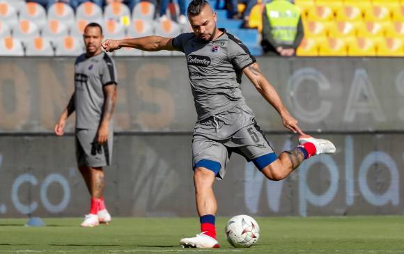 Andrés Cadavid, quien anotó en el triunfo de Medellín frente a Cortuluá (3-1), en la fecha cinco, tiene la responsabilidad de aportar en defensa y en ataque, este miércoles. FOTO Juan Antonio Sánchez 