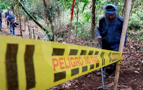 Según cifras del Comité Internacional de la Cruz Roja, en lo que va del 2021 se han registrado 378 víctimas de minas antipersonal. 33 perdieron la vida. Foto: Julio Herrera