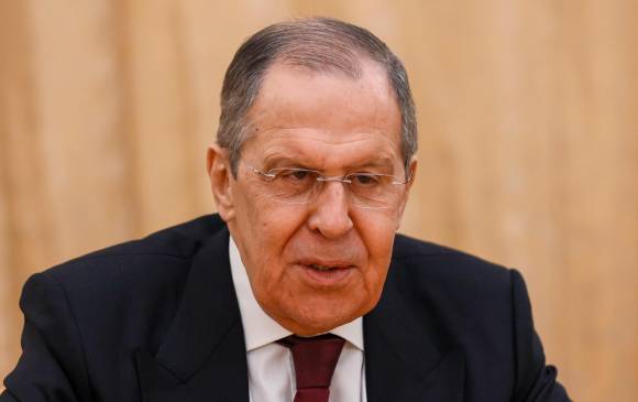 El canciller ruso, Serguéi Lavrov, justificó la invasión a Ucrania, alegando que allá se cometen genocidios. FOTO: AGENCIA EFE.