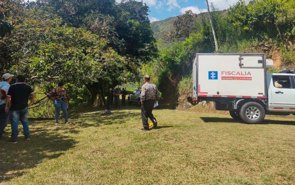 Este fue el predio en el cual encontraron el cadáver del trabajador, en la vereda La Isaza, de Barbosa. FOTO: JÉSSICA CANO