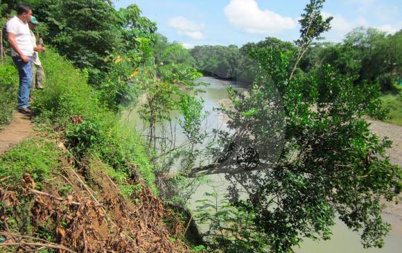 Río Carepa donde fue hallado el cuerpo de la víctima de 17 meses. FOTO ARCHIVO EC