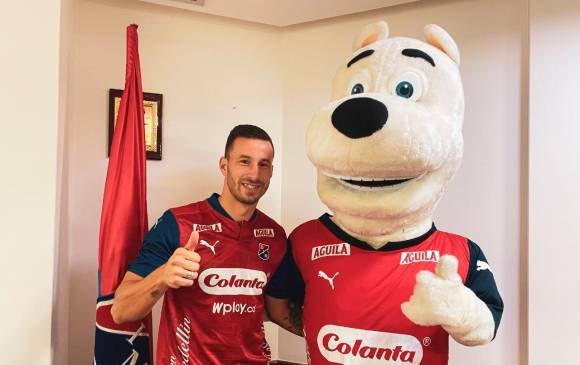  El delantero argentino Luciano Daniel Pons se unió desde este miércoles a los trabajos de pretemporada orientados por el técnico Julio Avelino Comesaña. FOTO cortesía DIM