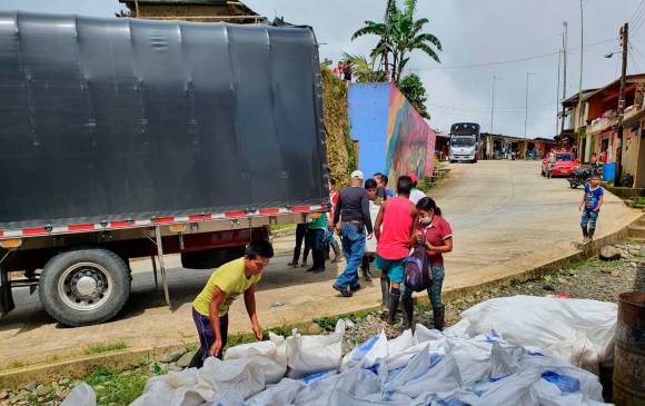 Comisión de la Defensoría del Pueblo llegó ayer a El Charco, Nariño (Imagen de archivo). FOTO cortesía unidad para las víctimas