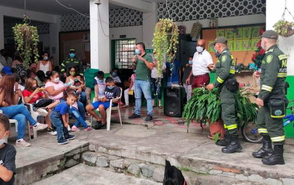 Este es uno de los albergues de Dabeiba, improvisado en un colegio del casco urbano. FOTO: CORTESÍA DE PONALSAR.