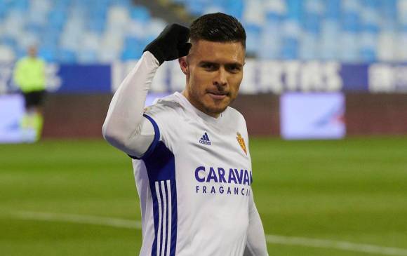 Real Zaragoza venció en La Romareda a la U.D. Logroñés por 2-0, el primer tanto fue obra del colombiano, llega a seis.