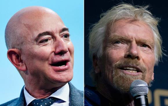Jeff Bezos y Richard Branson son los multimillonarios que se alistan para viajar al espacio este mes de julio.
