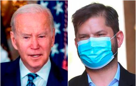 La conversación entre Joe Biden y Gabriel Boric duró varios minutos. FOTOS EFE