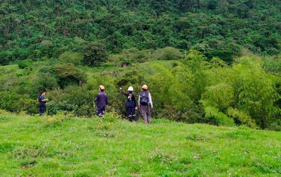 Los integrantes del grupo de socorro retomaron las labores de búsqueda de tres mujeres que se perdieron en el cerro Tuso. FOTO CORTESÍA 