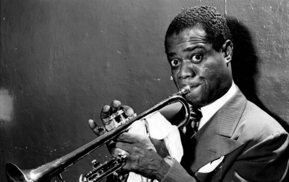El cantante y trompetista Louis Armstrong. Imagen: Archivo.