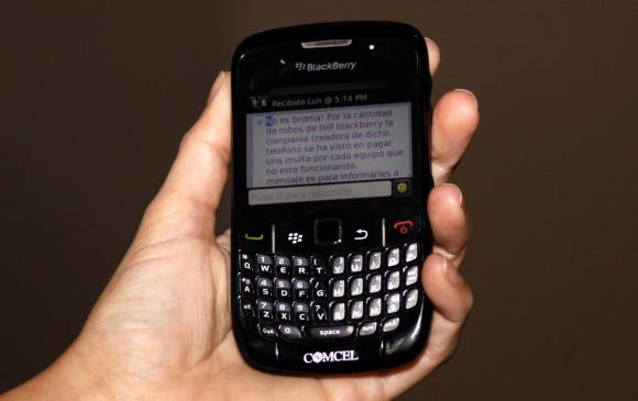 Blackberry es considerado uno de los precursores de los teléfonos inteligentes. FOTO Edwin Bustamante 