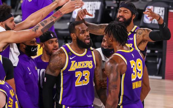 Los Ángeles Lakers son los vigentes campeones de la NBA. FOTO EFE