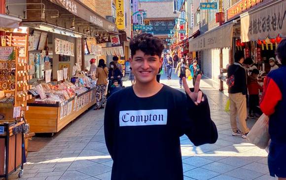 Juan Quintero actualmente se encuentra en Japón, pues fue elegido en otra convocatoria internacional que ganó. FOTO Cortesía.
