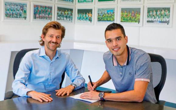 El defensa central Felipe Aguilar fue confirmado por Atlético Nacional para la próxima temporada. FOTO TOMADA @ATLETICONACIONAL 