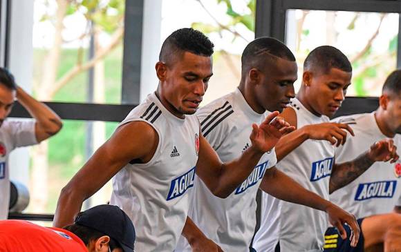 Los jugadores de la Selección realizarón el último entrenamiento en Barranquilla antes de viajar a Brasil para iniciar su participación en la Copa América. FOTO CORTESÍA FCF