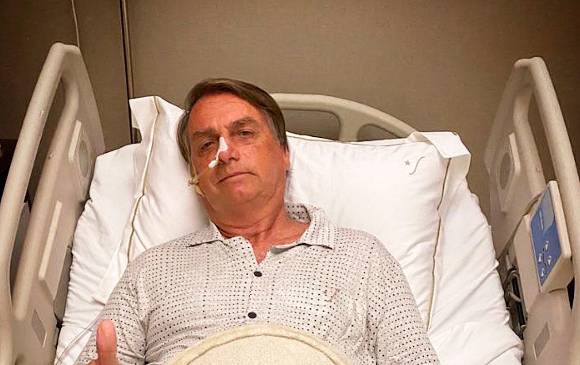 El presidente de Brasil, Jair Bolsonaro, está hospitalizado en una clínica de Sao Pablo desde este lunes. Una puñalada le ha provocado múltiples problemas de salud. FOTO CORTESÍA