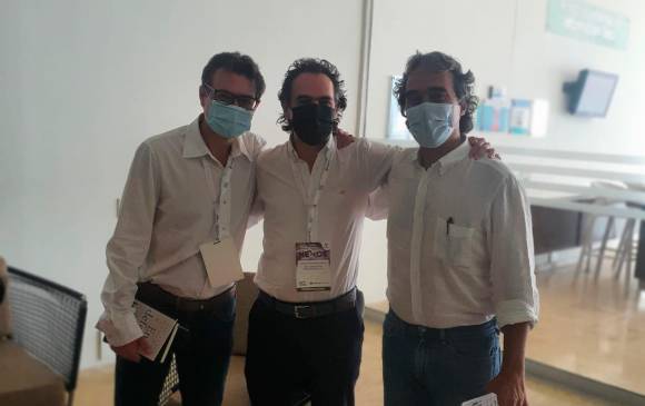 De izquierda a derecha: Alejandro Gaviria, Federico Gutiérrez y Sergio Fajardo. FOTO CORTESÍA