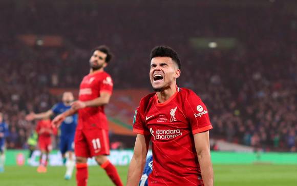 Luis Díaz ha jugado seis partidos con el Liverpool. FOTO gETTY