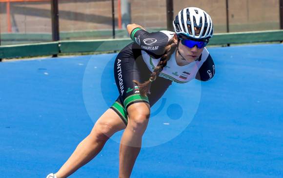 Laura Gómez Quintero, quien se inició en el patinaje desde los 3 años, ha representado al país en Mundiales y demás torneos del ciclo olímpico sobre ruedas. FOTO juan antonio sánchez 
