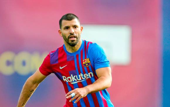 El delantero argentino del FC Barcelona, Sergio Kun Agüero, llegó al equipo azulgrana tras su paso por el Manchester City. FOTO EFE 