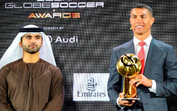 Cristiano superó al argentino Lionel Messi, el brasileño Ronaldinho y al egipcio Mohamed Salah. FOTO TOMADA DE TWITTER @Globe_Soccer