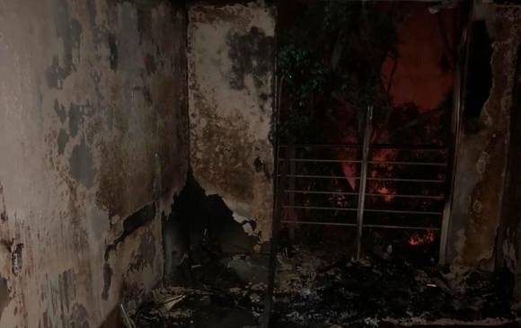 Incendio en el barrio Fátima de Medellín dejó cuatro heridos 