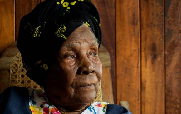 Eustiquia Amaranto Santana nació el 29 de septiembre de 1928 en Turbo, Antioquia. FOTO: Cortesía Sergio Ríos. 