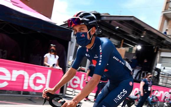 El Giro de Italia es la sexta carrera que disputa Egan Bernal en la presente temporada, en la que aún no suma triunfos. En la sexta jornada de la corsa rosa estuvo cerca de triunfar al terminar segundo. Este domingo el recorrido le favorece. FOTO EFE