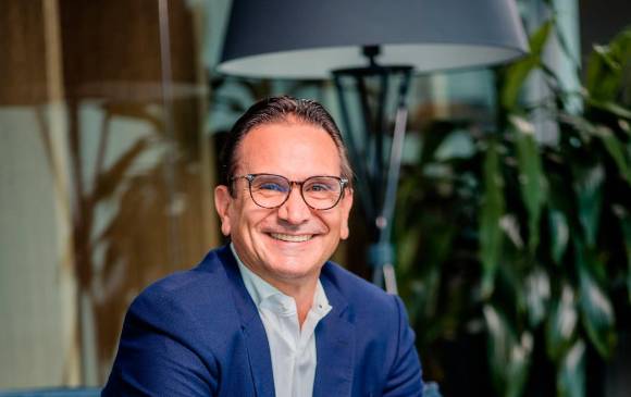 Juan Carlos Mora, presidente del Grupo Bancolombia, encabezó la presentación de la nueva imagen de la entidad. FOTOS cortesía